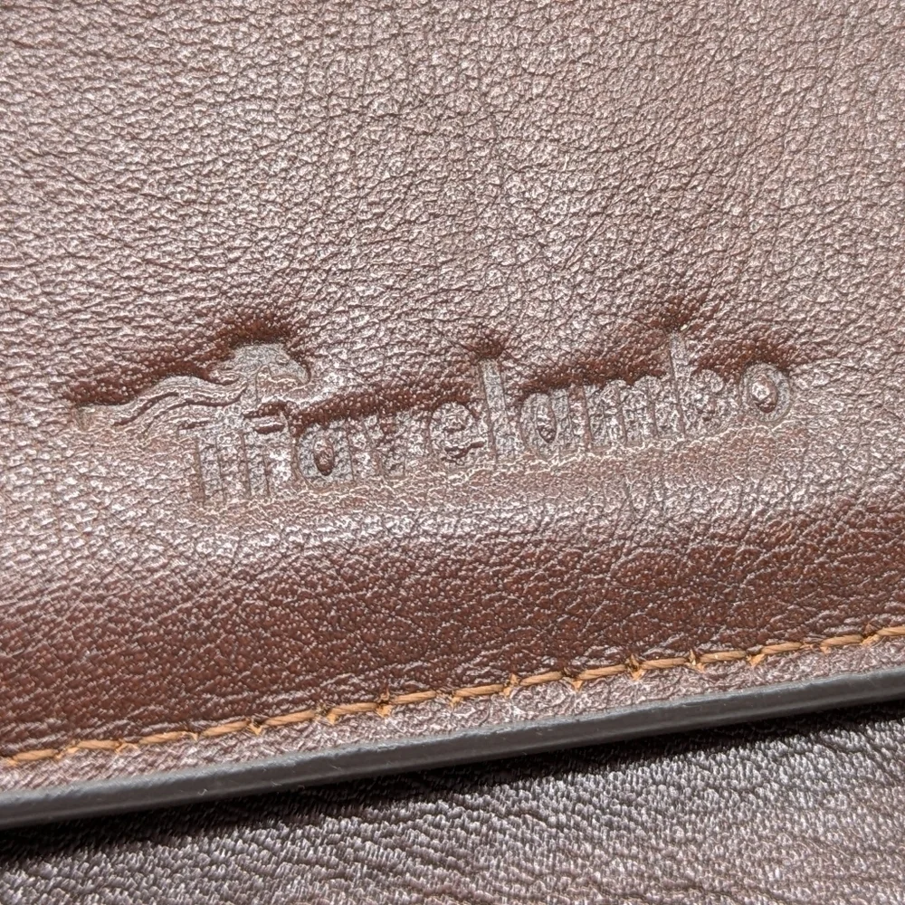✨3/$15 Travelambo brown leather wallet